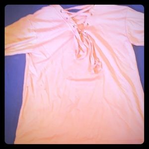 Ruby Ribbon pink V-neck